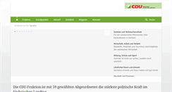 Desktop Screenshot of cdu-fraktion-sachsen.de